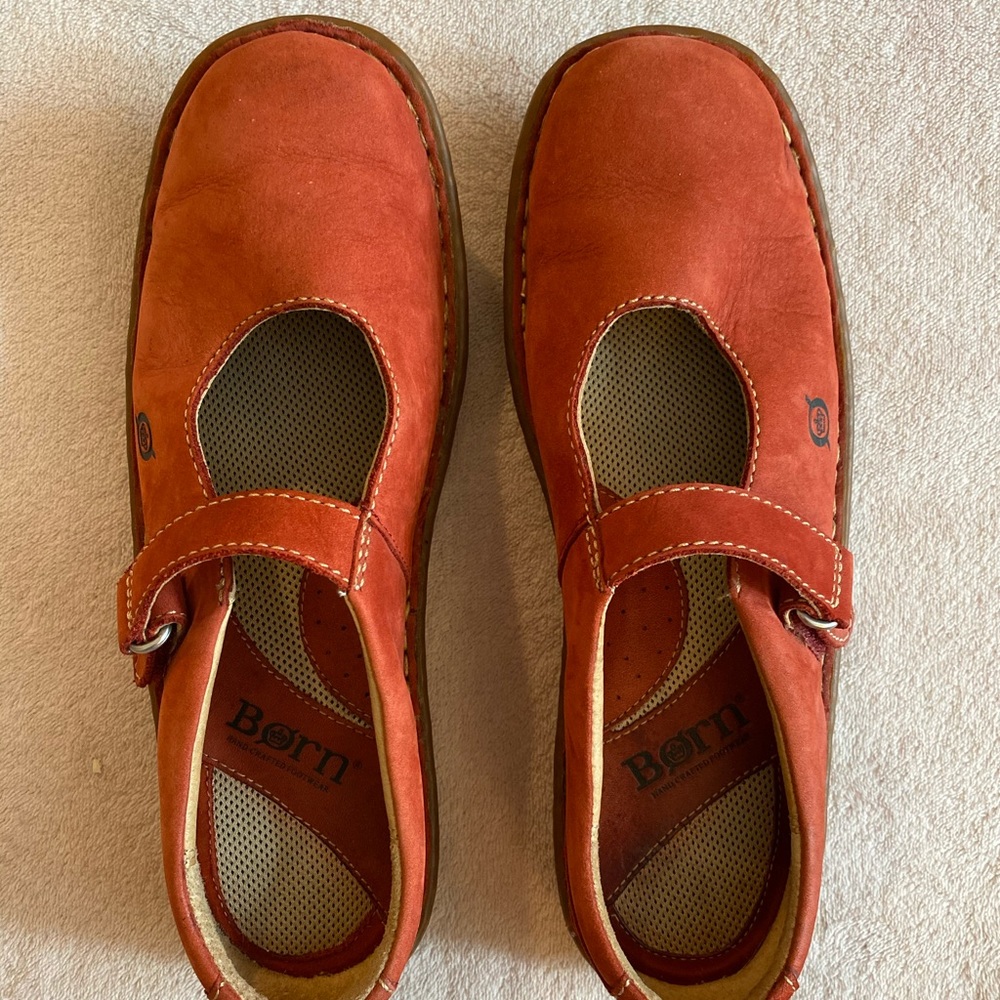 Red Born Mary Janes